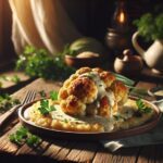 receta vegana de coliflor con bechamel de arroz