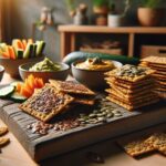 receta vegana de crackers de semillas de lino y pipas de calabaza