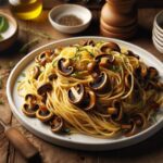 receta vegana de espaguetis fritos con setas ostra