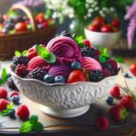 receta vegana de helado de frutas del bosque sabor y frescura