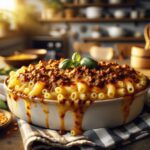 receta vegana de macarrones gratinados bolonesa con queso de patata casero