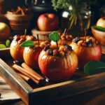 receta vegana de manzanas asadas al horno