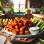 receta vegana de palitos de tofu buffalo al estilo buffalo