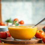 Receta vegana de salmorejo con manzana y nueces