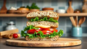 receta vegana de sandwiches snacks para el trabajo y la escuela