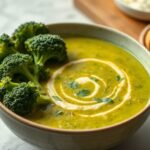 Receta vegana de sopa de brócoli y queso