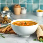 Receta vegana de sopa de lentejas