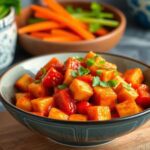 Receta vegana de tofu picante estilo coreano