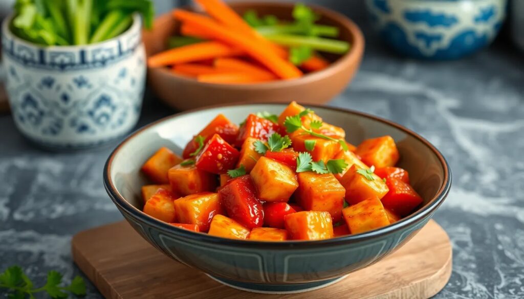 Receta vegana de tofu picante estilo coreano 3 receta vegana de tofu picante estilo coreano