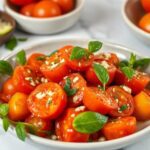 Receta vegana de tomates asados con tomillo y ajo