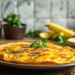 Receta vegana de tortilla de patata y calabacín