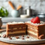 Receta vegana de turrón casero de chocolate