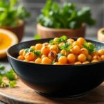 Receta vegana de wok de garbanzos
