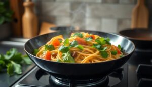 Receta vegana de wok noodles sin gluten verduras 2 receta vegana de wok noodles sin gluten verduras