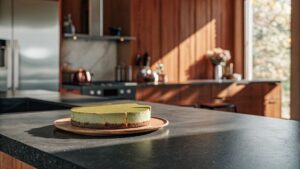 tarta sin horno cheesecake matcha